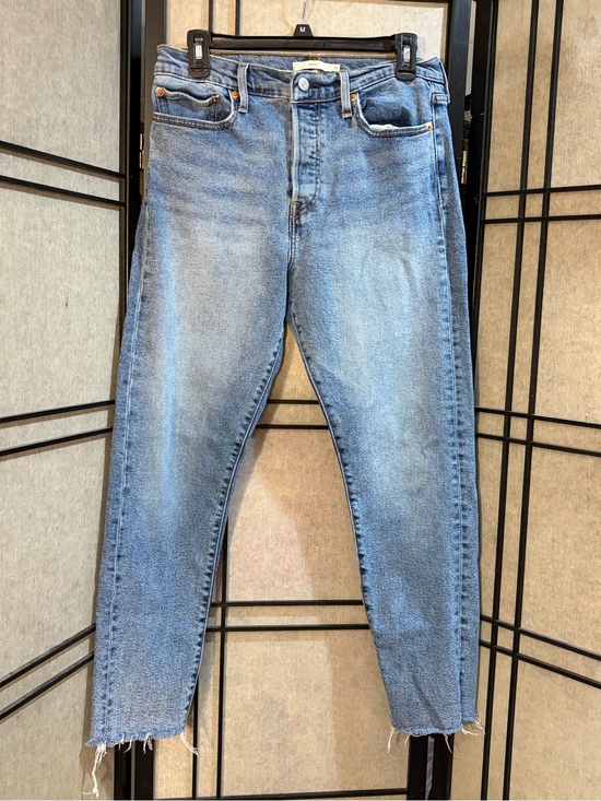 Denim - Levi’s premium Wedgie Straight Jeans Women SZ 31 High Rise Button Fly Denim Raw